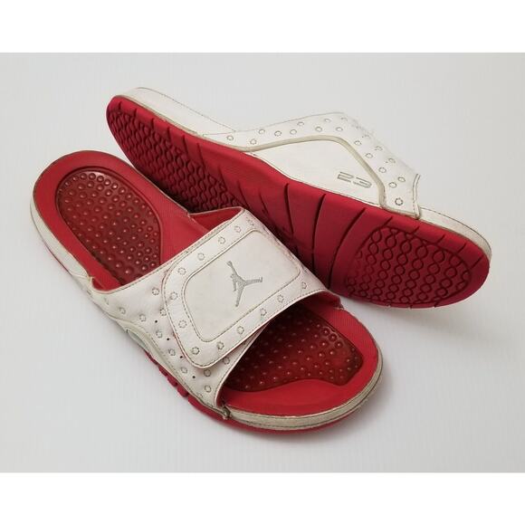 Nike Air Jordan Hydro XIII 13 Retro Men Sz 11 Slides Sandal Red White 684915-121 main image 15